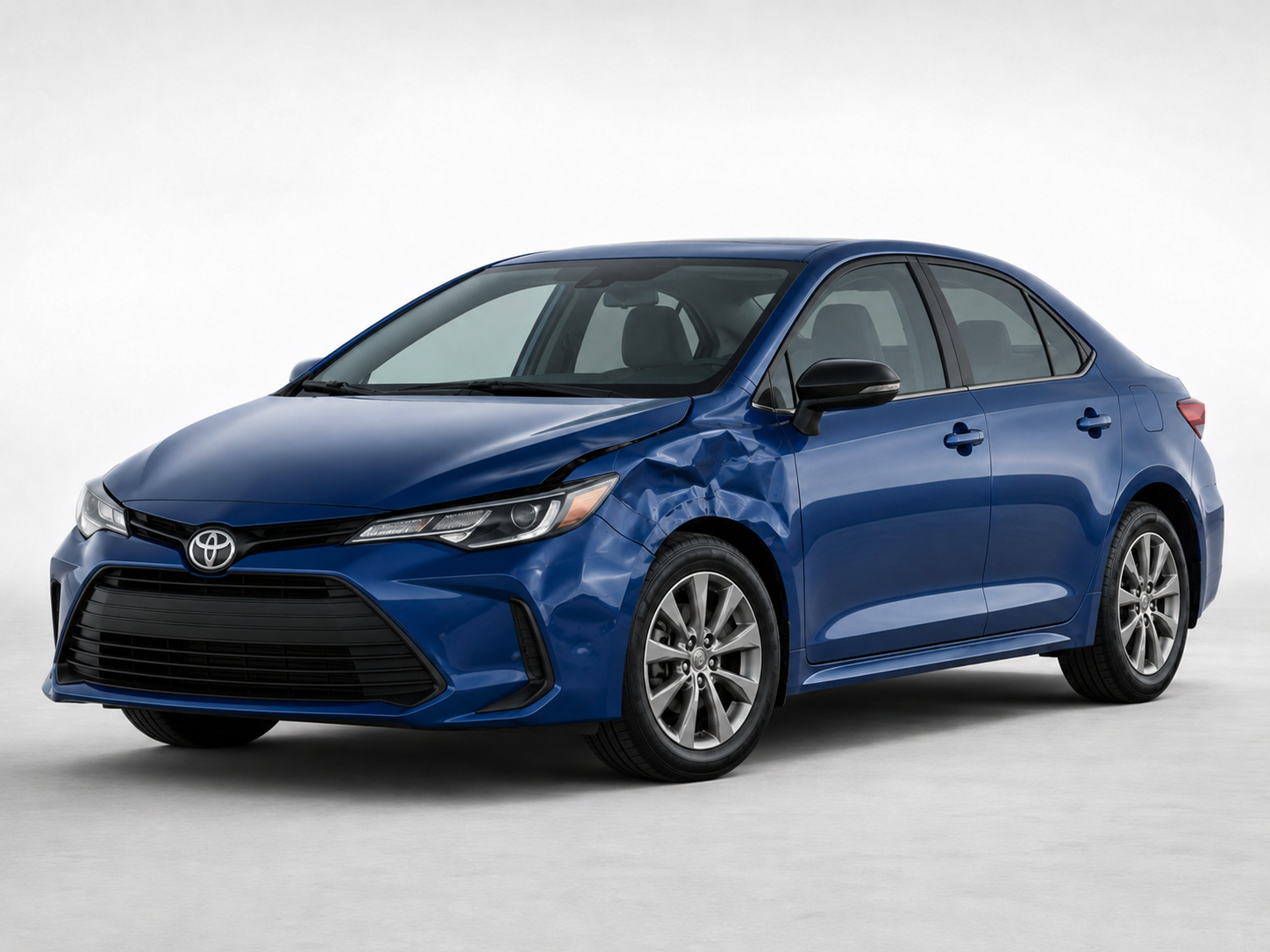 Pursaklar boyasız göçük düzeltme öncesi Toyota çamurluk kaporta hasarı
